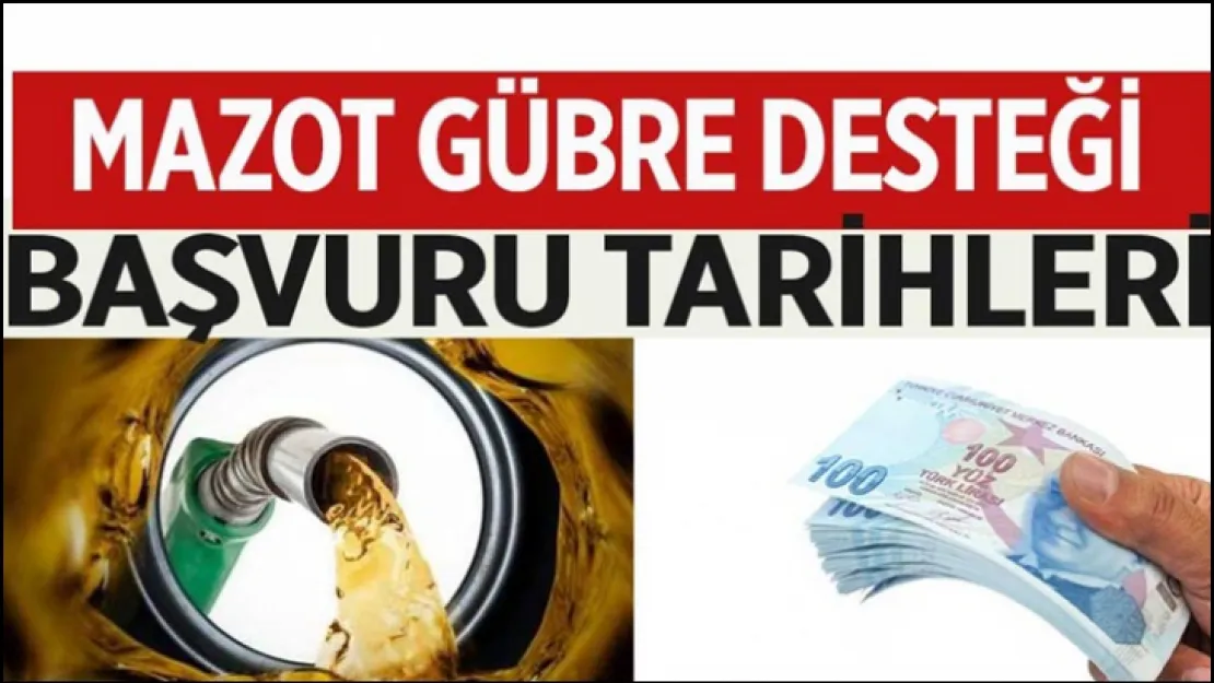 Mazot ve Gübre desteği ile ilgili uyarı