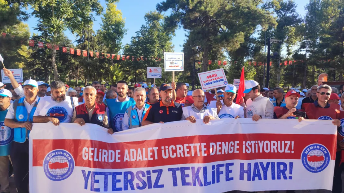 Memur-Sen Malatya İl Temsilcisi Söylemez: Gelirde adalet, ücrette denge istiyoruz
