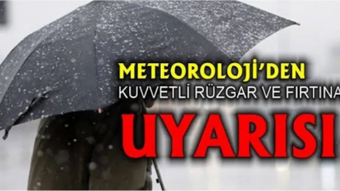 Meteoroloji'den 5 İl İçin Uyarı