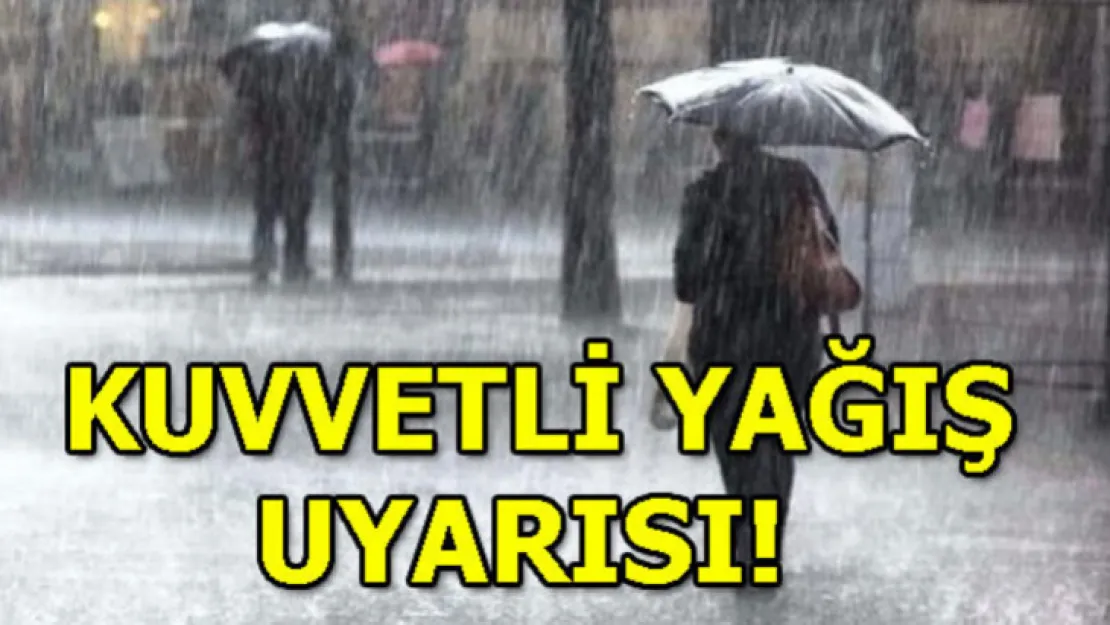 Meteoroloji'den Malatya İçin Kuvvetli Yağış Uyarısı