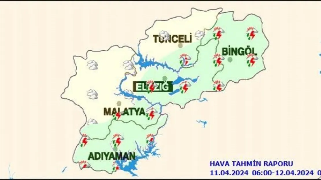 Meteoroloji Malatya'yı öğleden sonra için uyardı