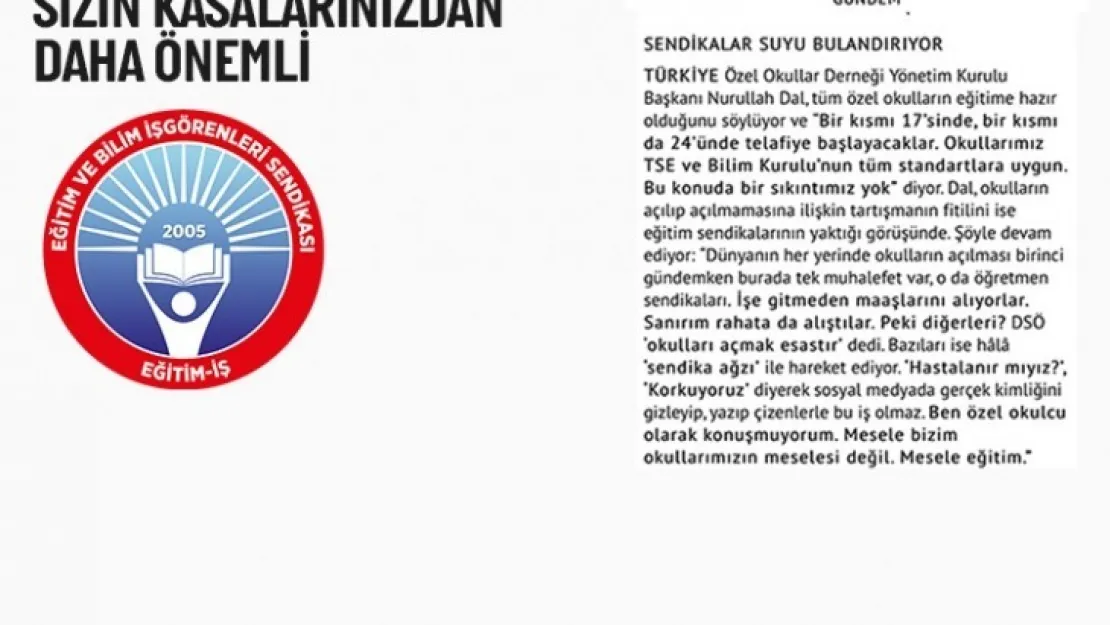 Milyonlarca İnsanın Canı, Sizin `Kasalarınızdan Daha Önemli