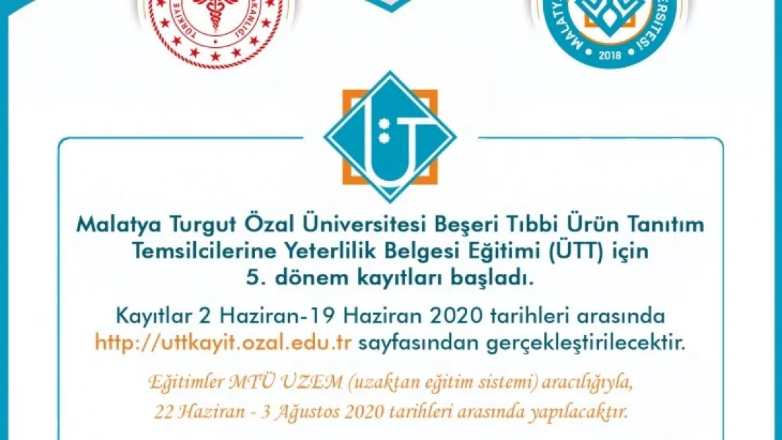 MTÜ Beşeri Tıbbi Ürün Tanıtım Temsilcilerine Yeterlilik Belgesi 5. Dönem Eğitimi başlıyor