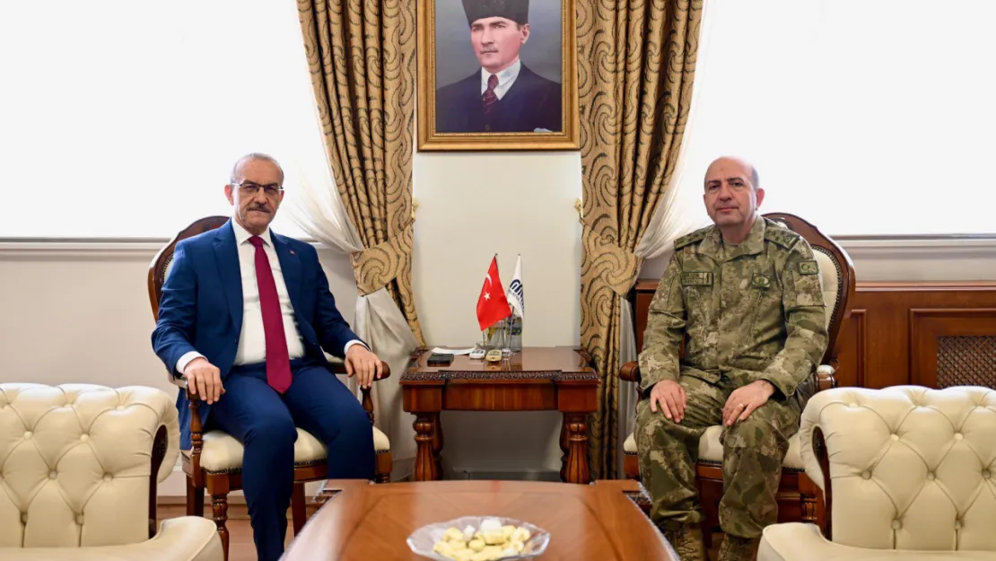 Orgeneral Ergün Vali Yavuz'u ziyaret etti