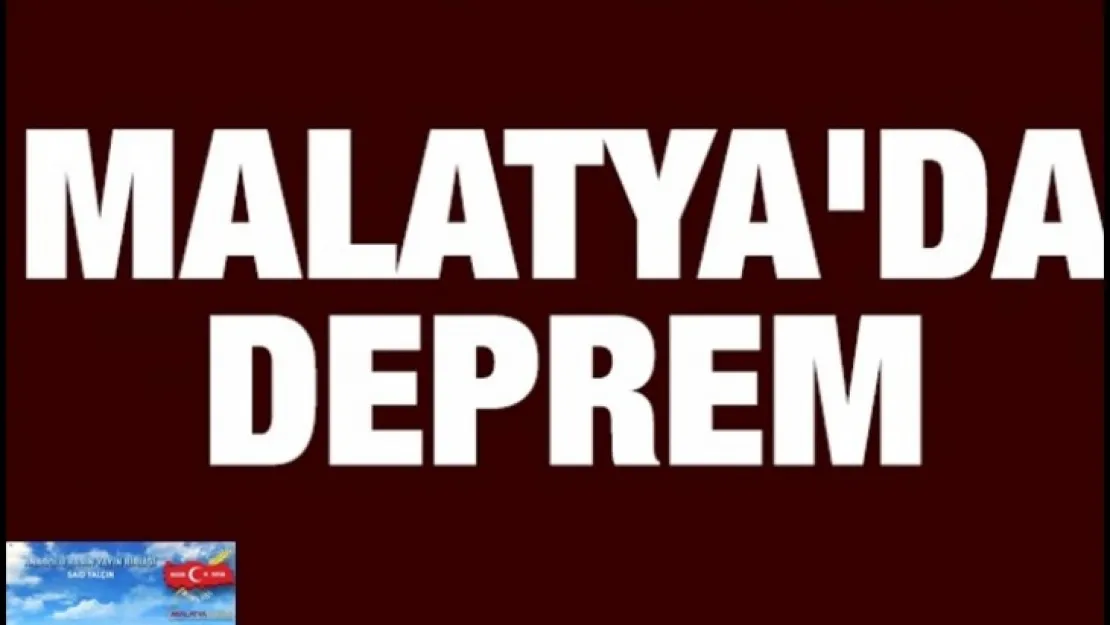 Pütürge'de Korkutan Deprem