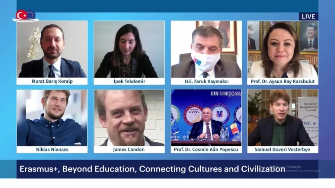 Rektör Karabulut, 'Erasmus +, Beyond Education, Connecting Cultures and Civilizations' Programına Katıldı