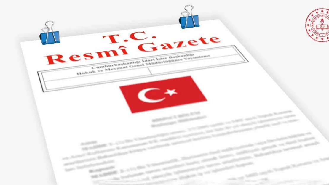 Resmi Gazete'de Bugün