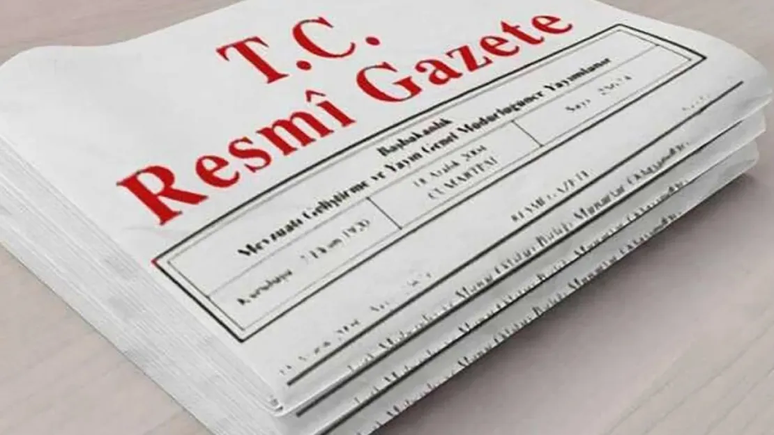 Resmi Gazete'de Bugün