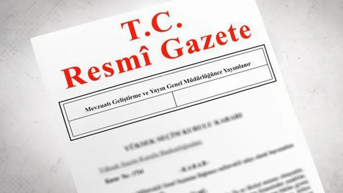 Resmi Gazete'de Bugün