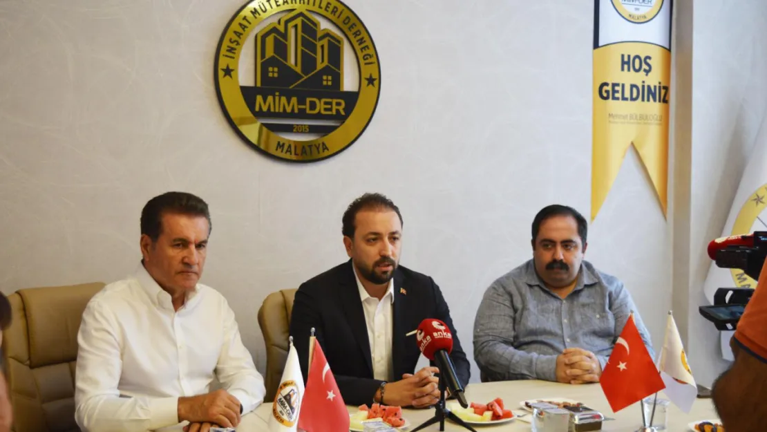 Sarıgül'den Malatya'da inşaat ve kayısı üreticilerine destek çağrısı