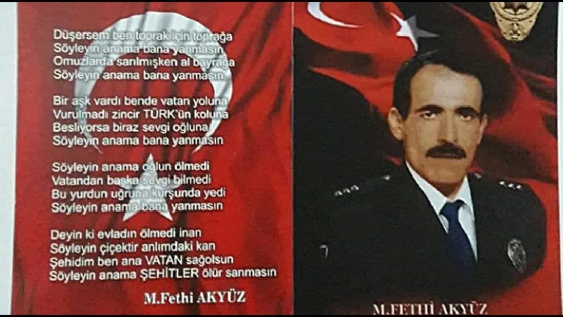 Şehit Fethi Akyüz'ün İsmi İlçe Emniyet Amirliğine Verilecek.