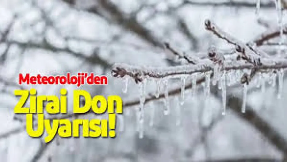 Soğuk Hava Geliyor! Zirai Don Hadisesine Dikkat!