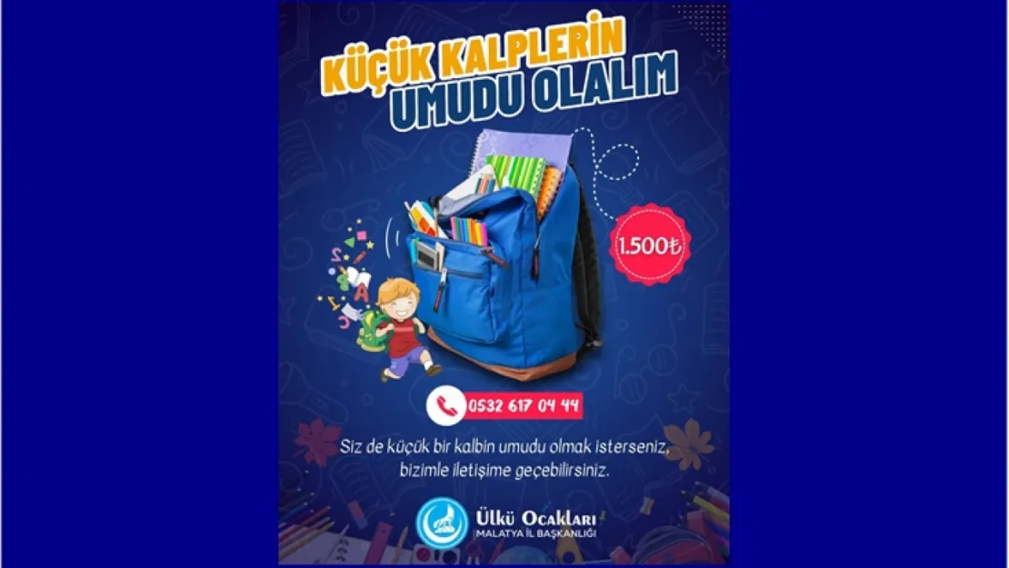 Ülkü Ocakları Bu Yılda Küçük Kalplerin Umudu Olacak