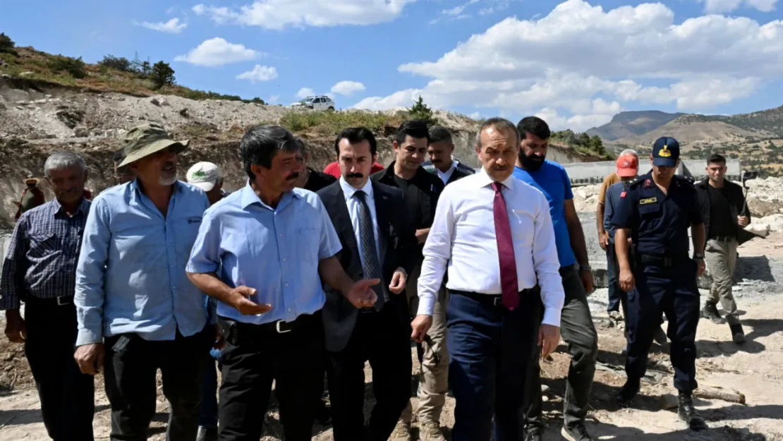 Vali Seddar Yavuz, Hekimhan İlçesinde Yapımı Devam Eden TOKİ Konutlarında İncelemelerde Bulundu