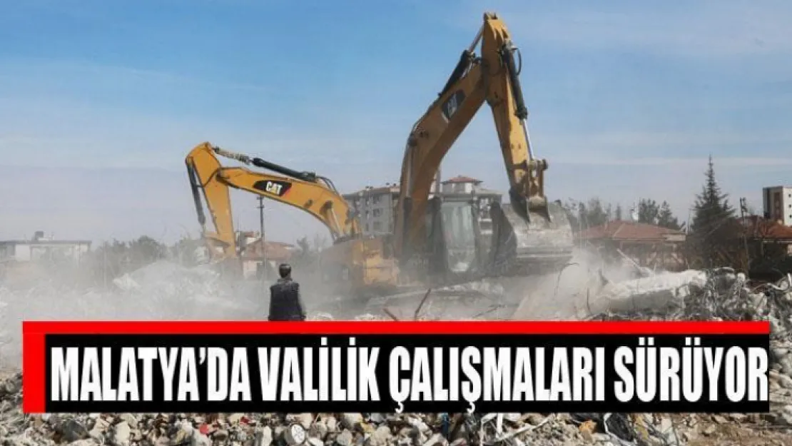 Van'dan Malatya'ya giden ekipler çalışmalarını sürdürüyor.