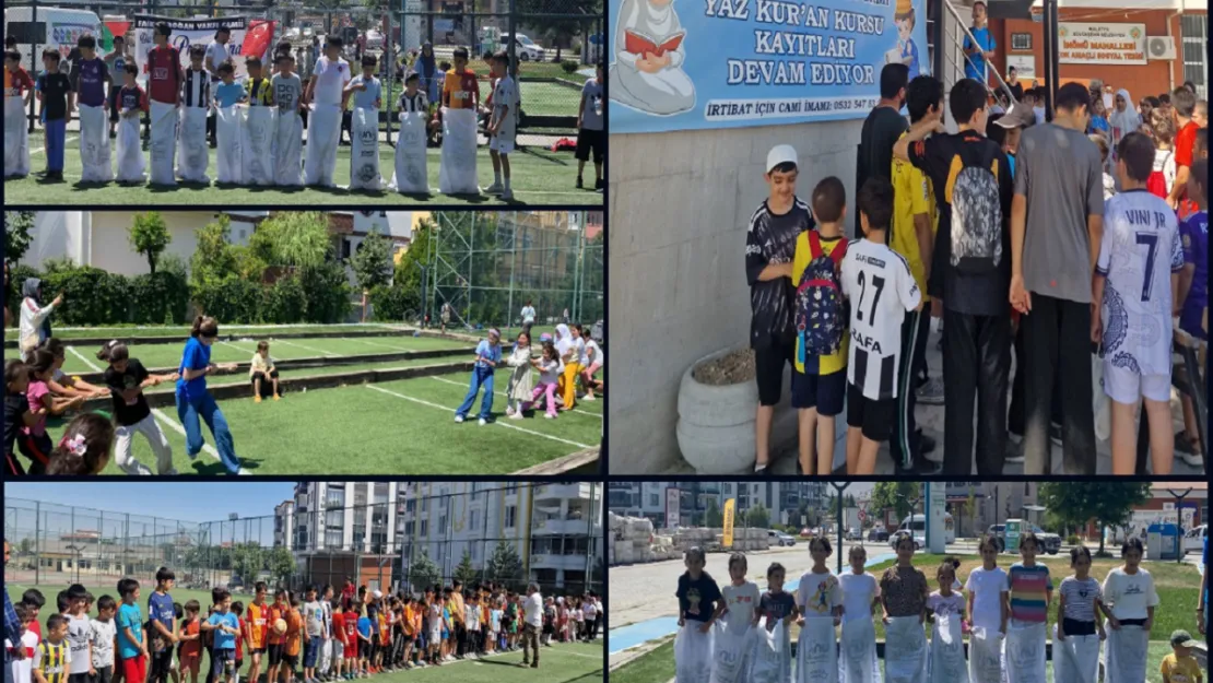 Yaz Kur'an kursunda hem kalp hem zihin beslenerek tüm güzelliği ile devam ediyor