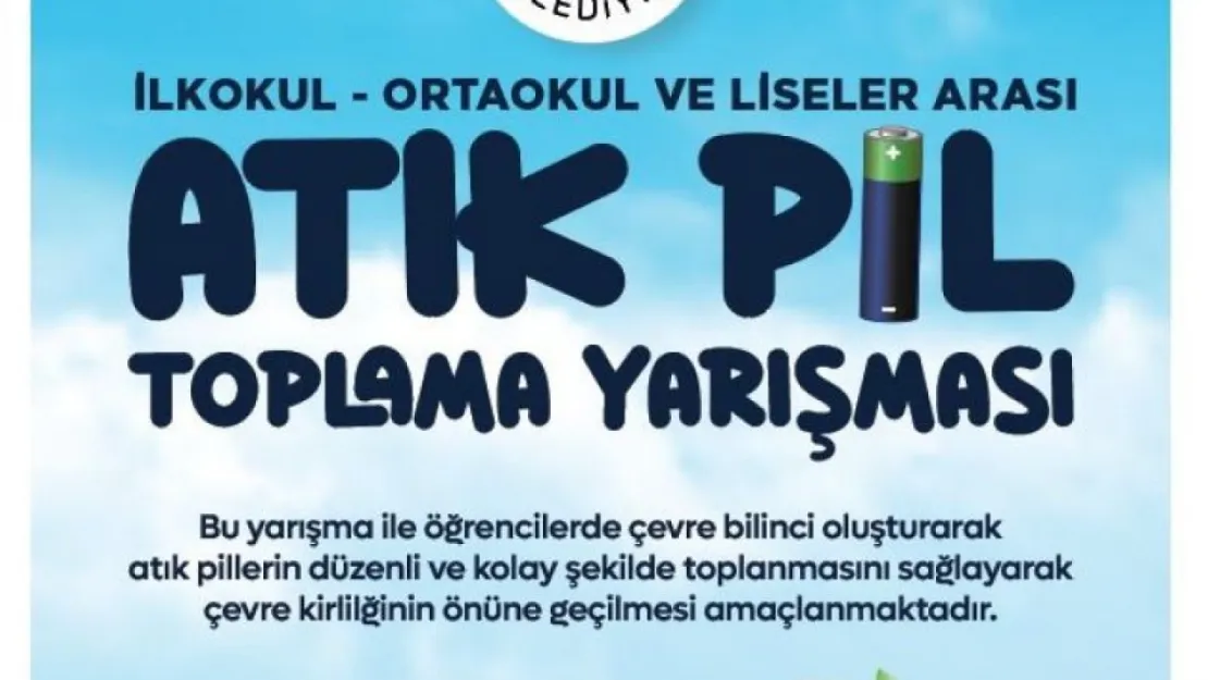 Yeşilyurt Belediyesi'nden 'Okullararası Atık Pil Toplama' Yarışması