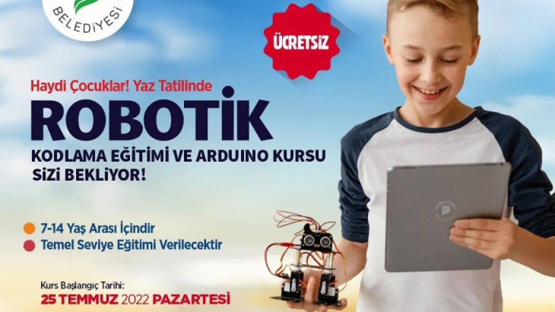 Yeşilyurt Belediyesi, Ücretsiz Robotik Kodlama Ve Arduino Temel Seviye Eğitim Kursu Açıyor