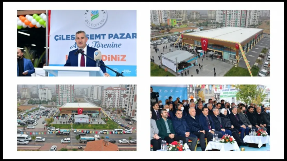 Yeşilyurt'ta Çilesiz Kapalı Semt Pazar Yeri dualarla açıldı