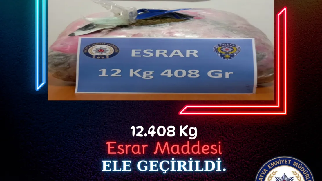 Yolcu Otobüsünde  Esrar Maddesi Ele Geçirildi