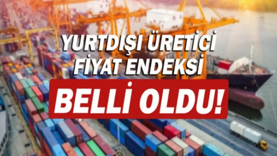 Yurt Dışı Üretici Fiyat Endeksi açıklandı