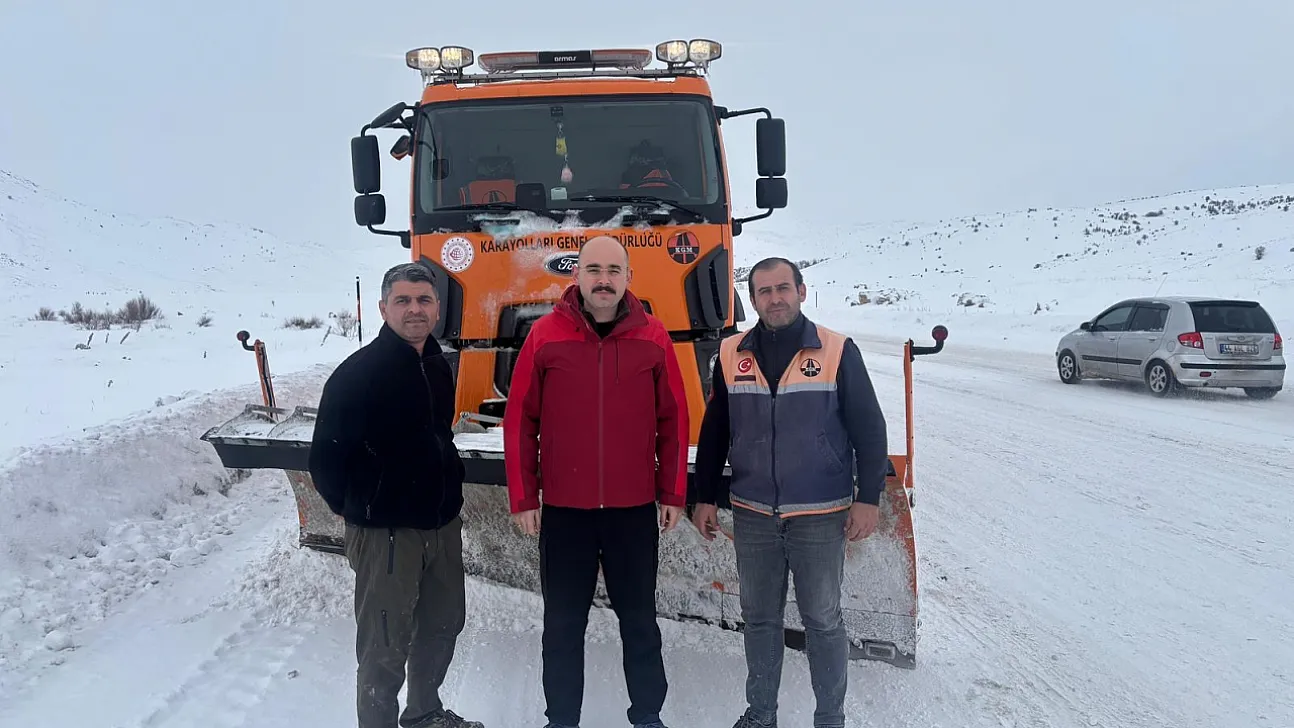 Doğanşehir'de Kar Mesaisi: Kaymakam Sahada