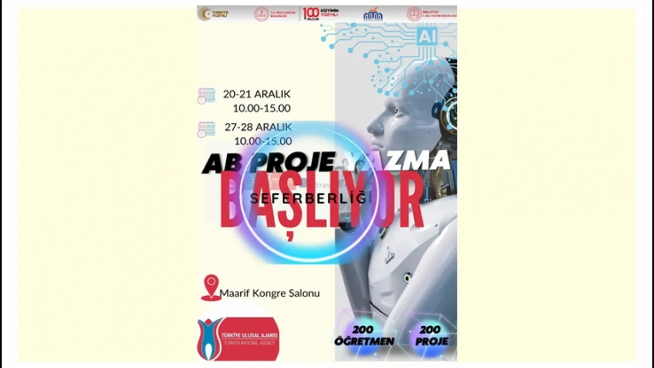 Malatya Eğitimde Vites Yükseltti: 200 Öğretmenle AB Proje Seferberliği