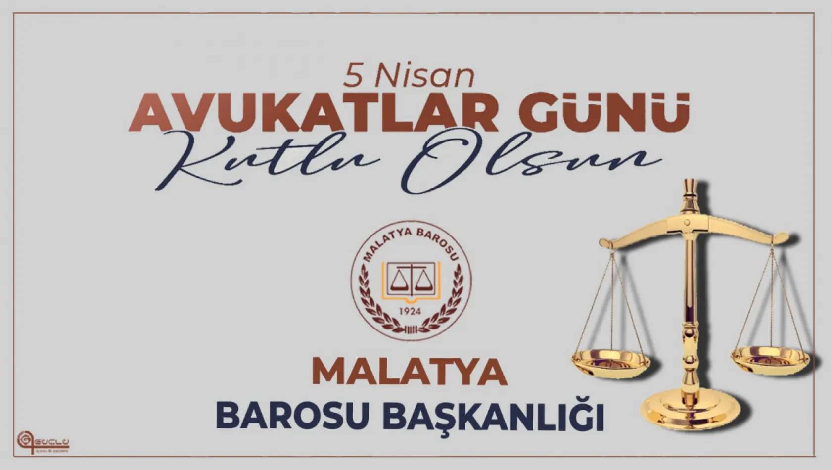 5 Nisan Avukatlar Gününü Malatya Barosu adına kutluyoruz.