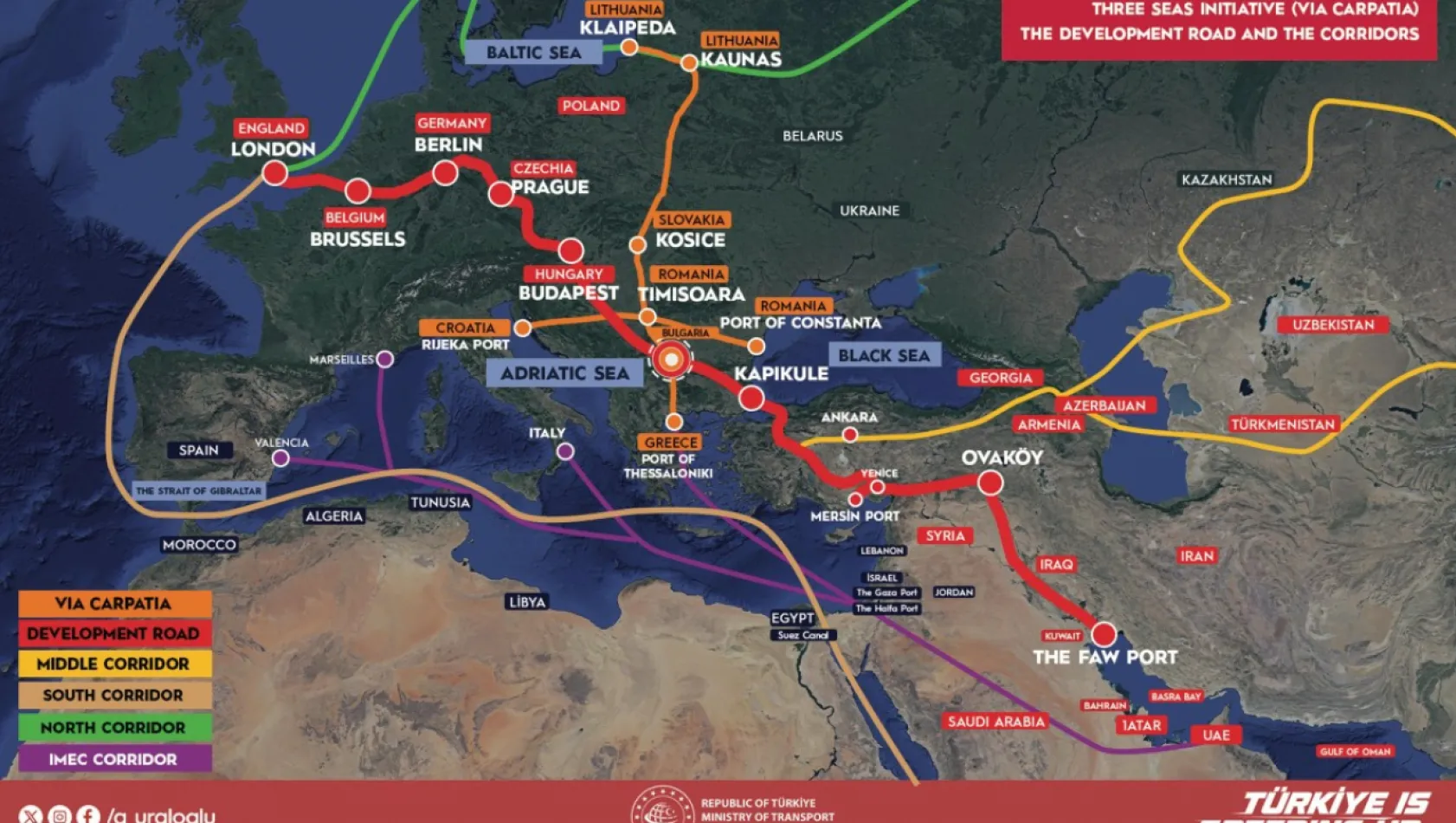 Bakan Uraloğlu: Otoyol ile Ortadoğu'daki ticaret yolları Türkiye üzerinden bütün Avrupa'ya bağlanacak