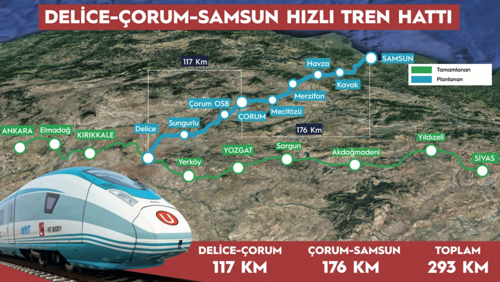 Hızlı Tren Ağı Karadeniz'e Ulaşıyor