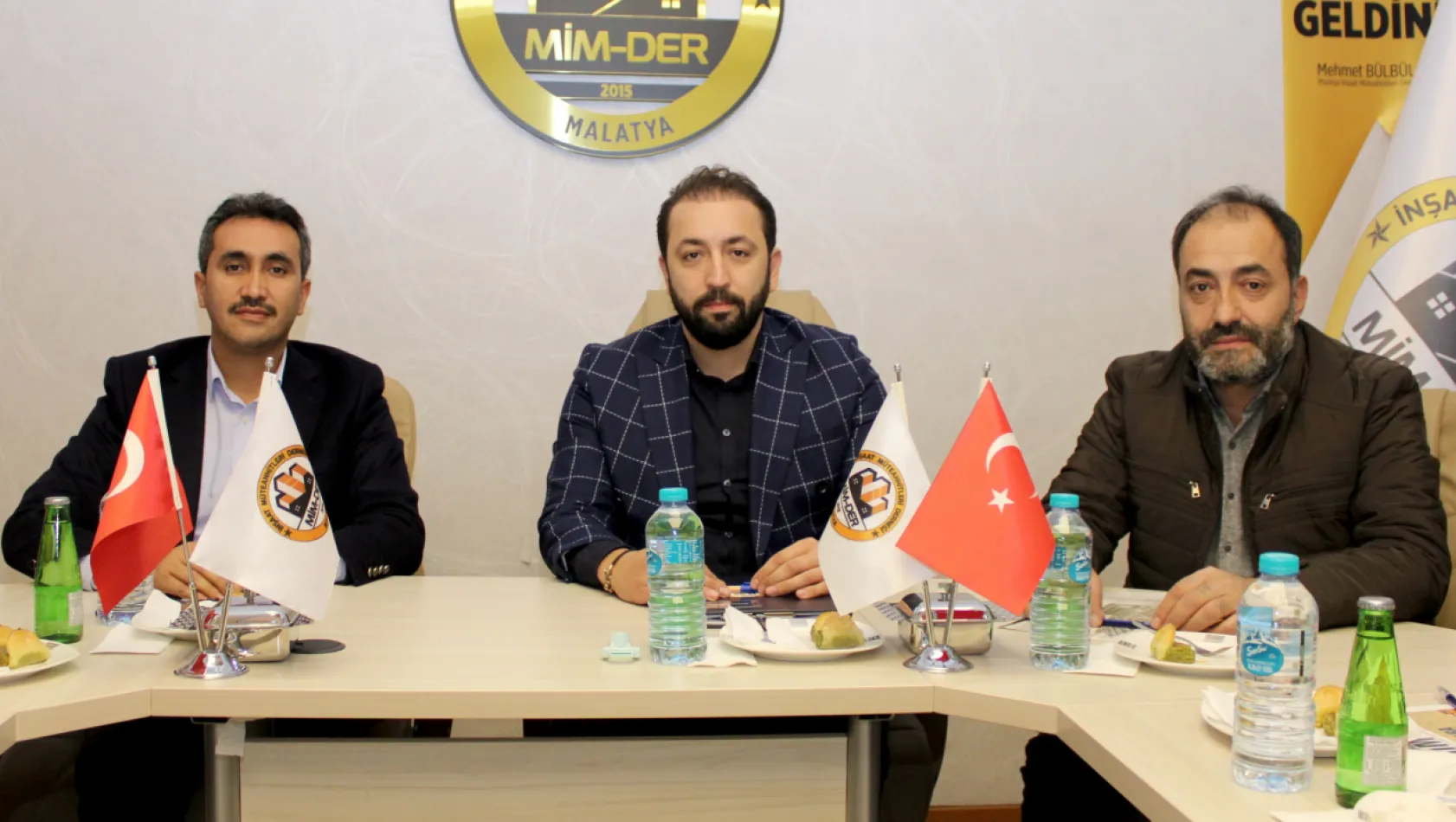 Okyay, Malatya İnşaat Müteahhitleri Derneği'ni ziyaret etti