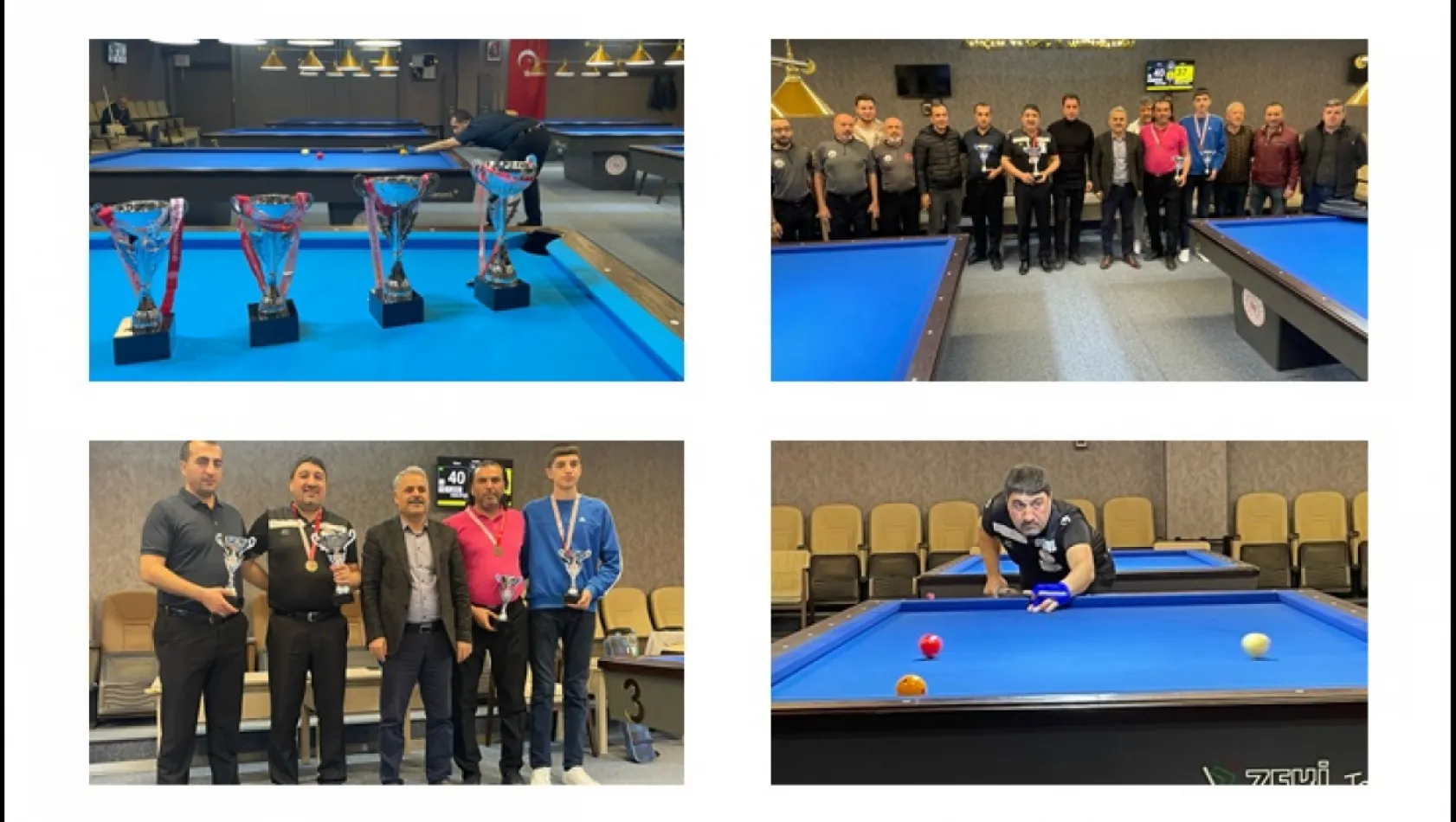 Üç Bilardo İl Şampiyonası Tamamlandı!..