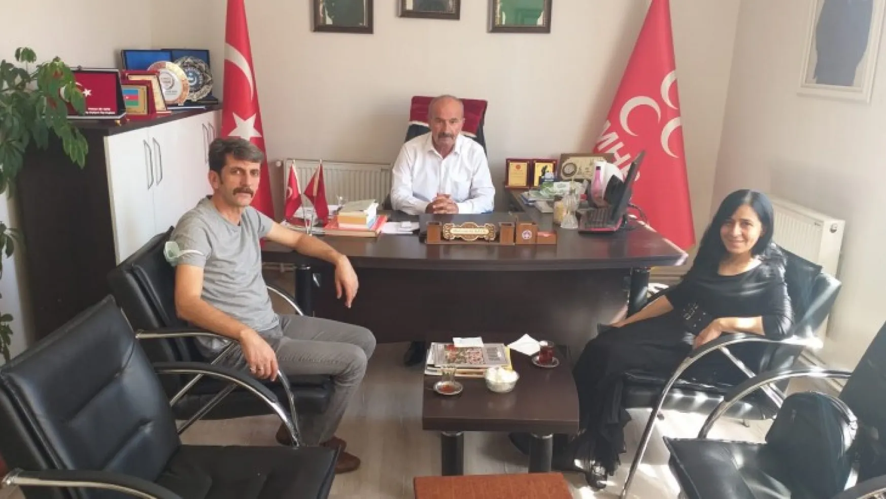 ABYB'den MHP Yeşilyurt İlçe Başkanlığına Nezaket Ziyareti