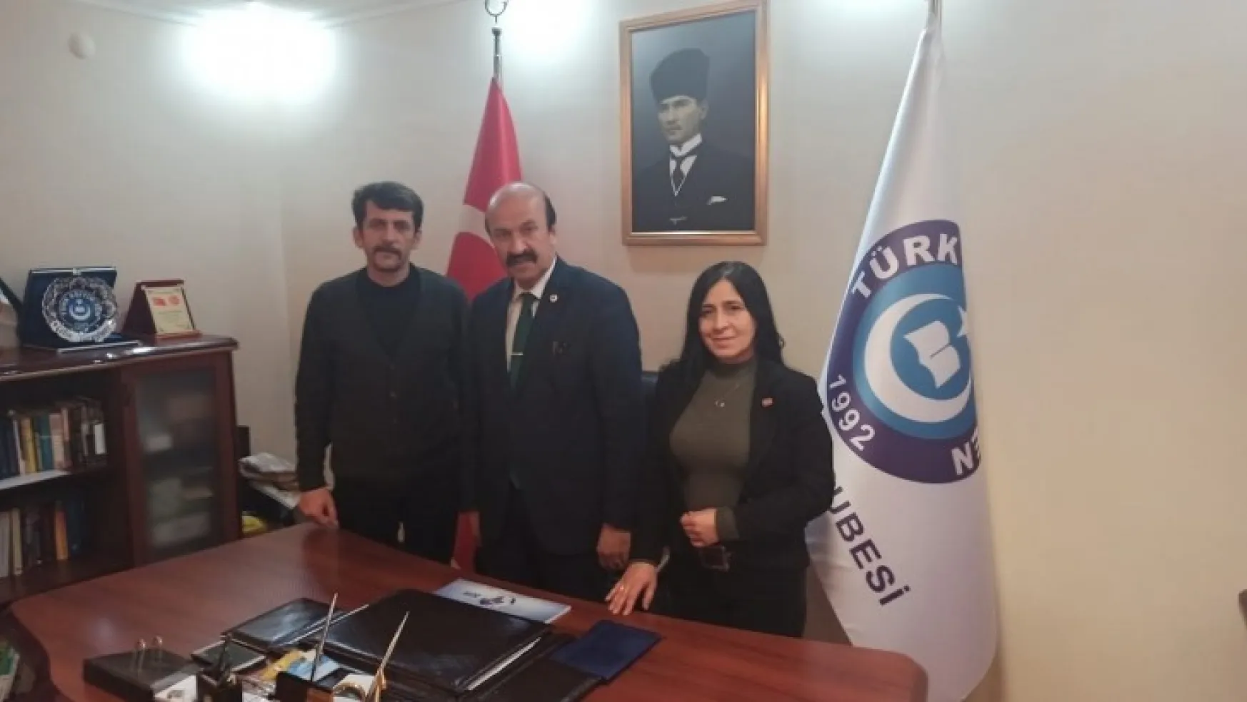 ABYB'den Kamusen ve Türk eğitim sendikasına nezaket ziyareti