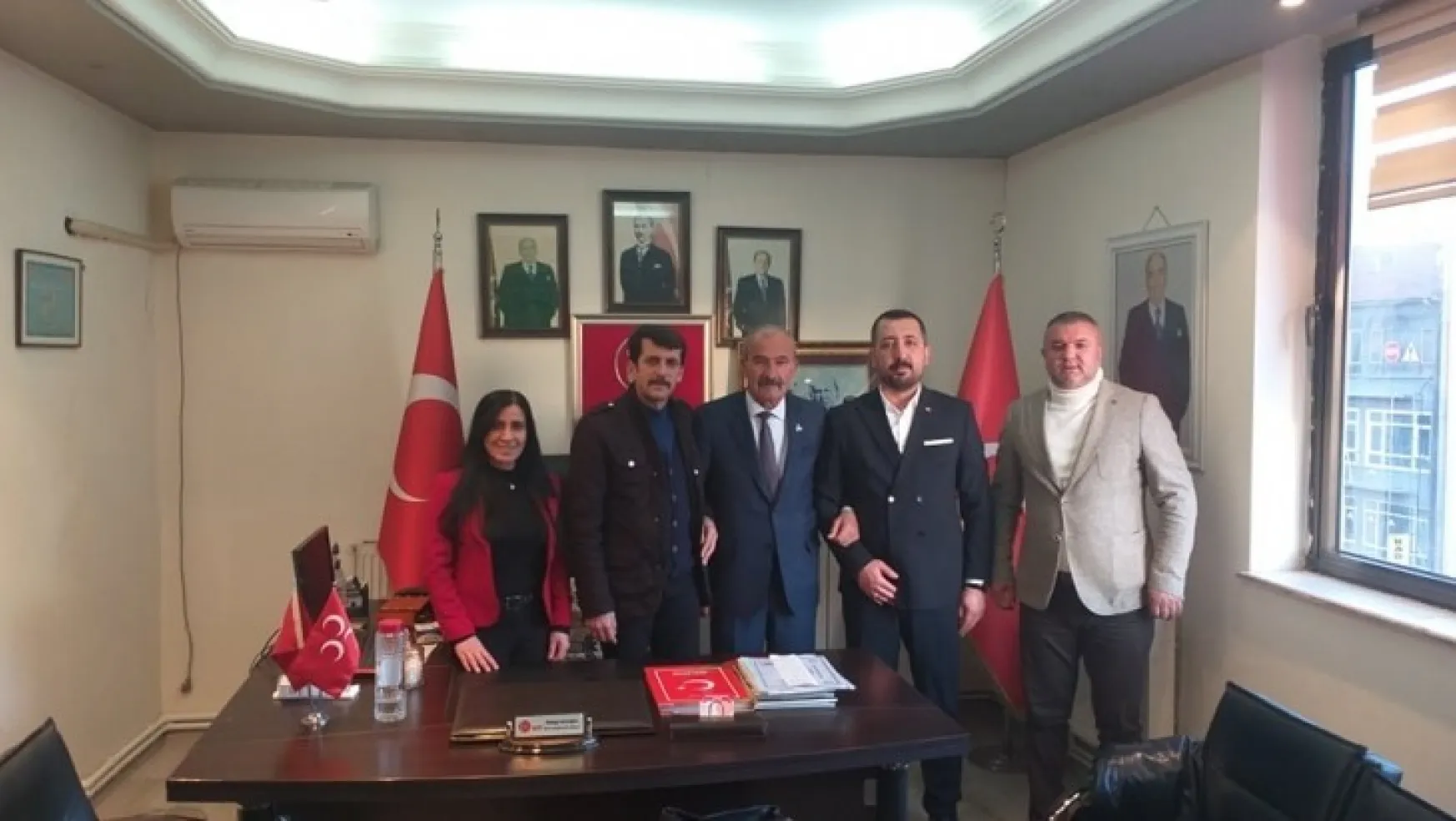 ABYB'den MHP Yeşilyurt  İlçe Teşkilatına Nezaket Ziyareti
