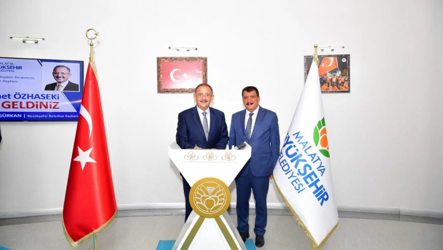 Ak Parti Genel Başkan Yardımcısı Yerel Yönetimler Başkanı Özhaseki'den Başkan Gürkan'a Ziyaret