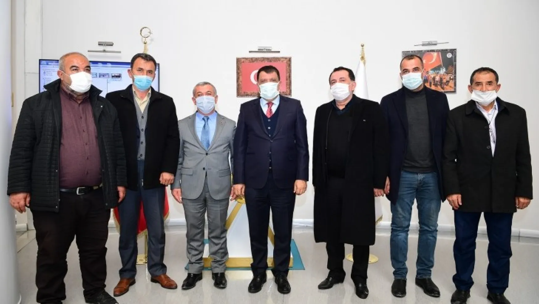 Akçadağ Muhtarlarından Başkan Gürkan'a Ziyaret