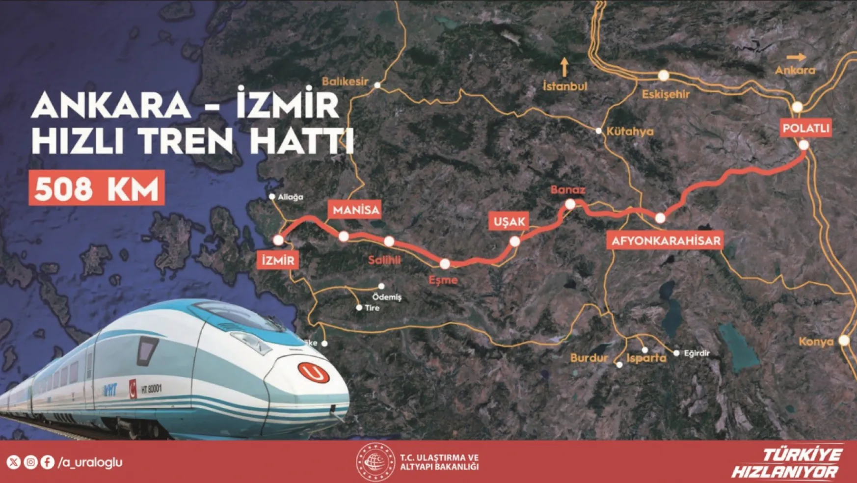 'Ankara-İzmir Arası 3 Saat 30 Dakikaya Düşecek'
