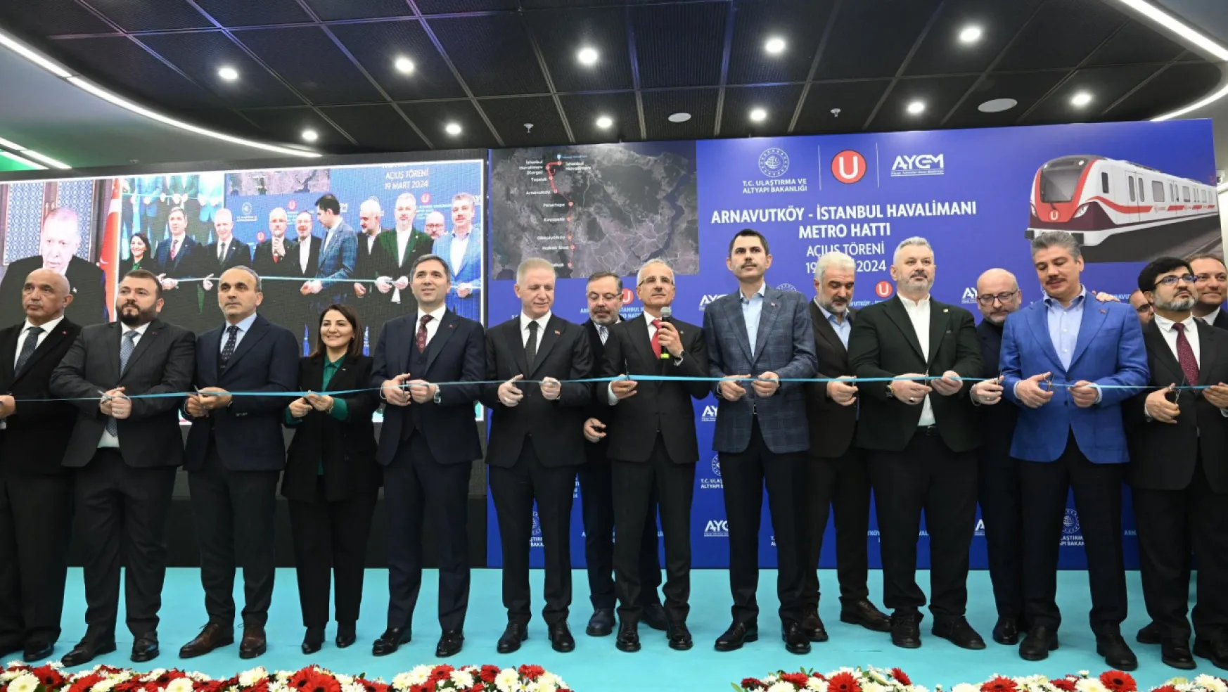 Arnavutköy-İstanbul Havalimanı Metrosu Hizmete Açıldı