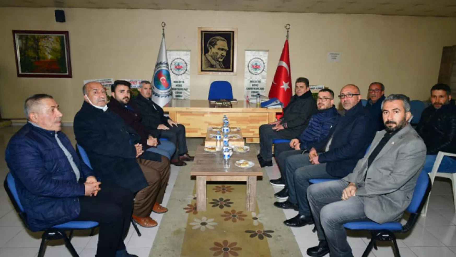 Başkan Çınar'dan Ağaç Sanatkârları Ve Mahrukatçılar Odasına 'Hayırlı Olsun' Ziyareti