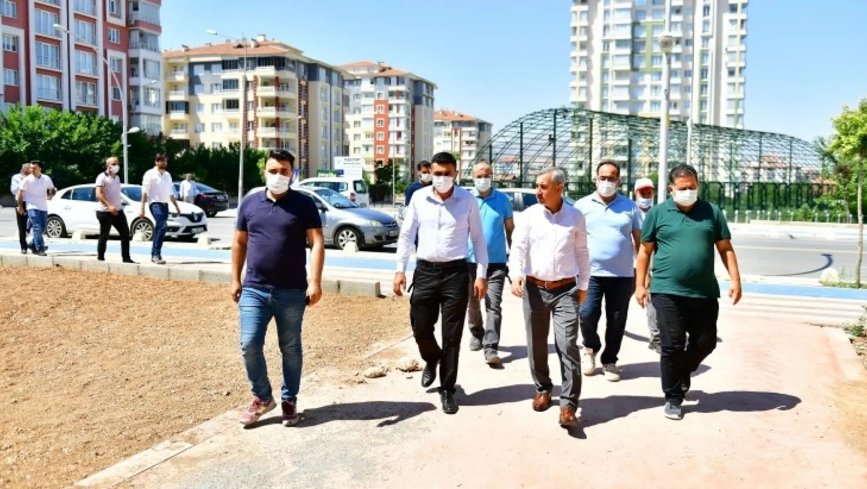 Başkan Çınar, Horata Deresi Etrafındaki Yeşillendirme Çalışmalarını İnceledi