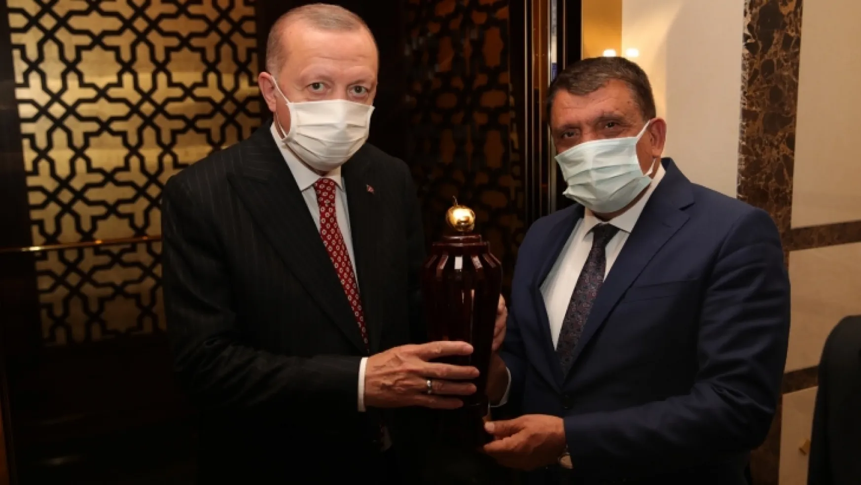 Başkan Gürkan Cumhurbaşkanı Erdoğan'ı ziyaret etti