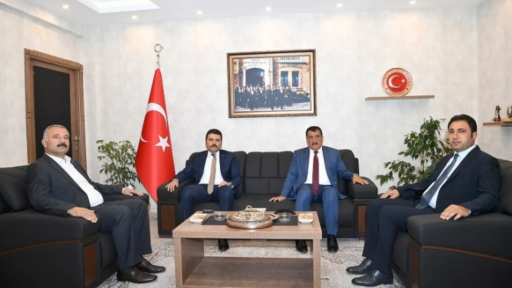Başkan Gürkan'dan Kuluncak Kaymakamlığına hayırlı olsun ziyareti
