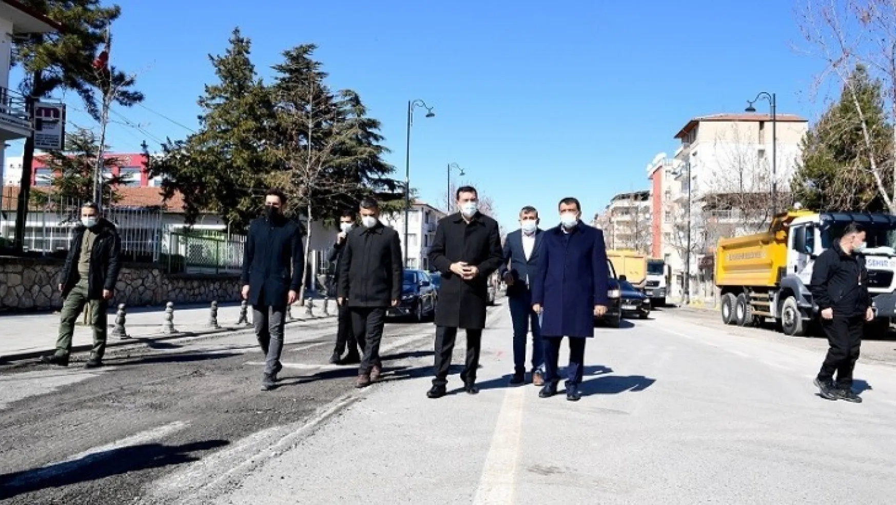 Başkan Gürkan Ve Ak Parti Mkyk Üyesi Milletvekili Tüfenkci İstasyon Caddesi'ndeki Genişletme Çalışmalarını İnceledi