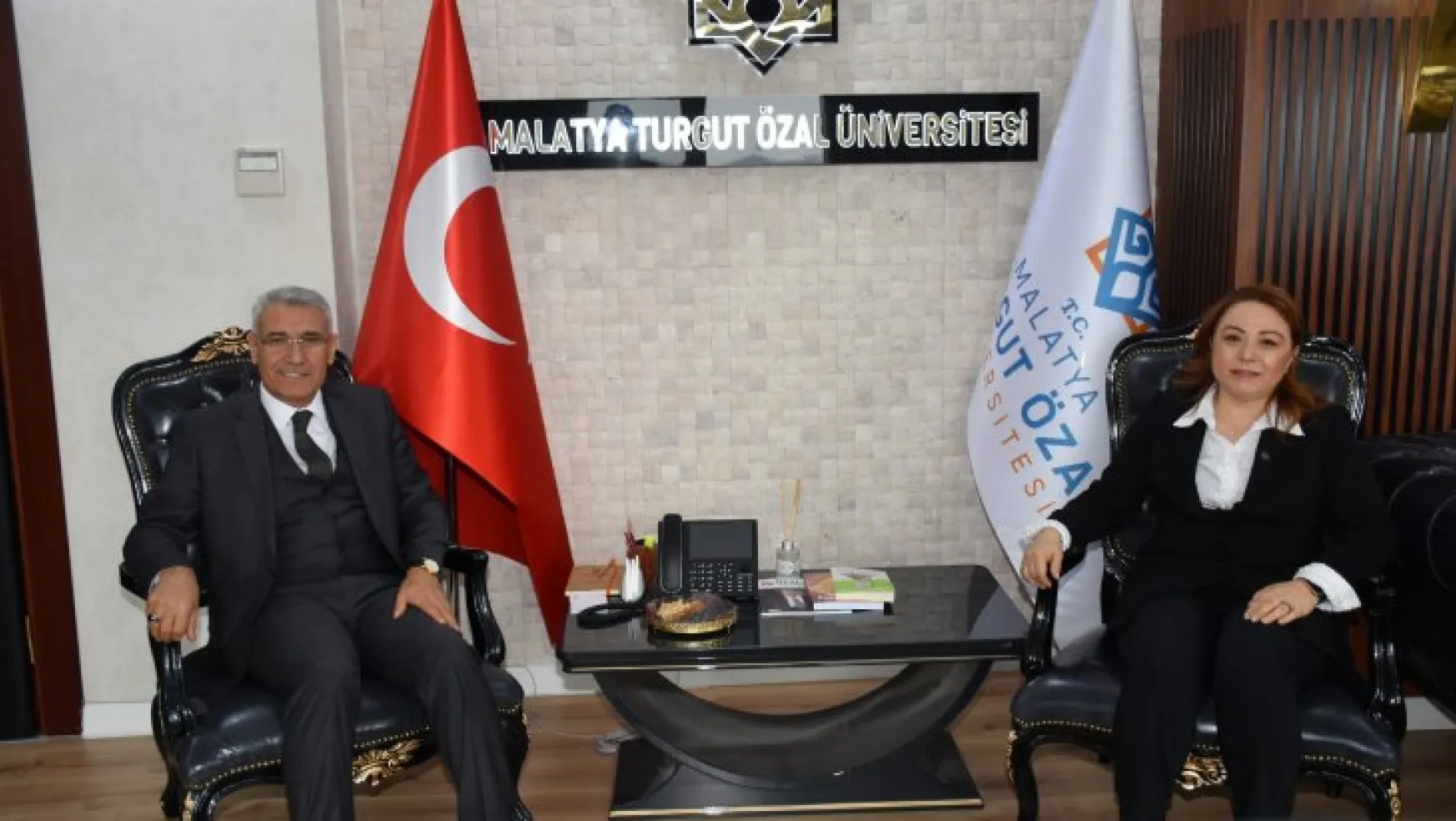 Battalgazi Belediye Başkanı Güder'den Rektör Karabulut'aziyaret