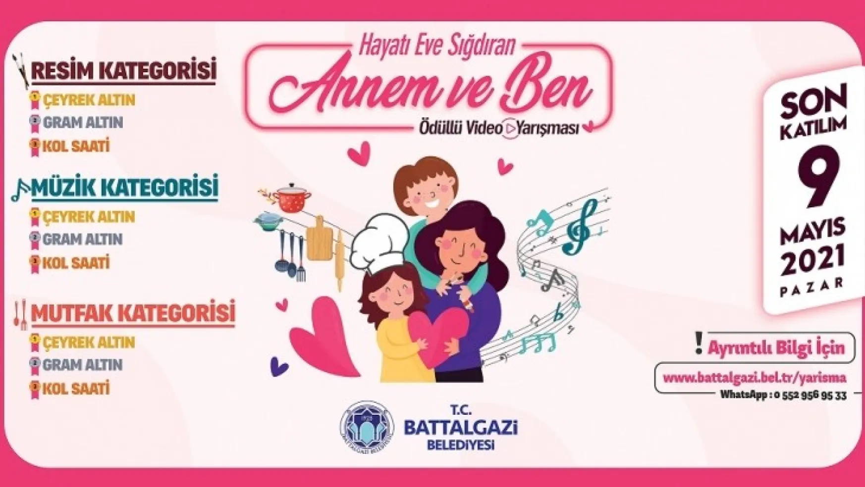 Battalgazi Belediyesi'nden Anneler Günü'ne Özel Videolu Yarışma