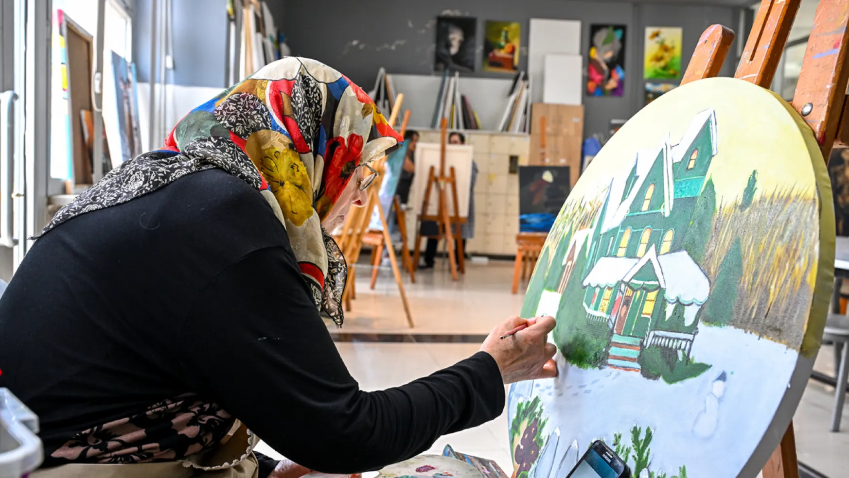 Büyükşehir Belediyesi Sanat Kurslarına Yoğun İlgi Gösteriliyor