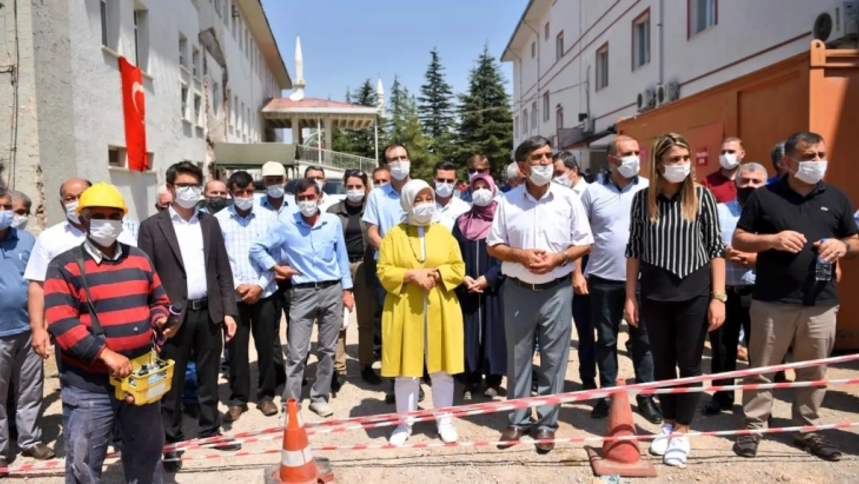 Çalık Arapgir Devlet Hastanesi Ek Binasının temel atma törenine katıldı