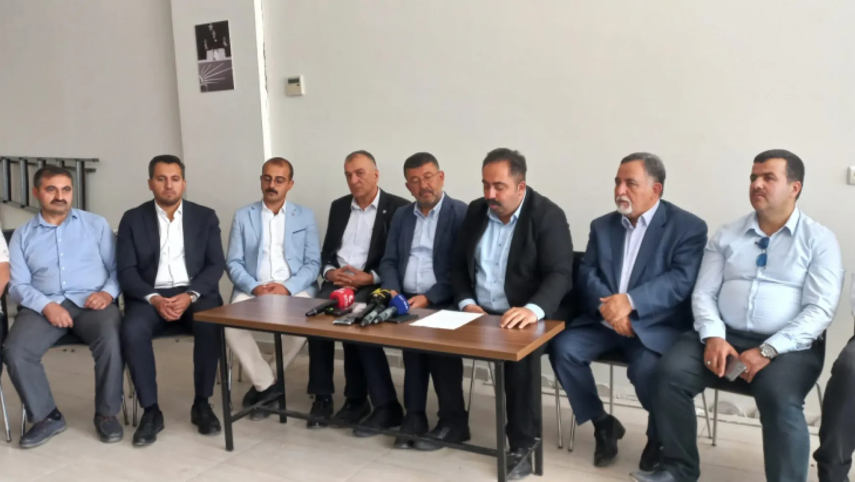 CHP İl Başkanı Barış Yıldız ve Millet İttifakı İl Başkanlarından Basın açıklaması