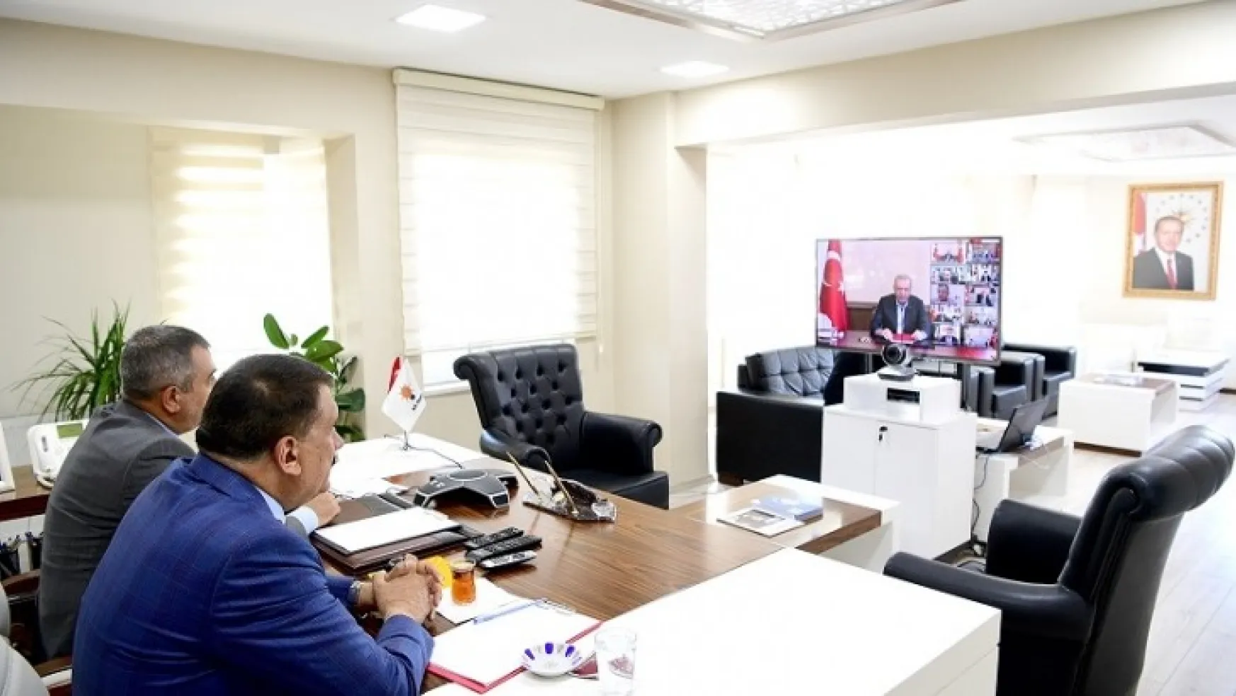Cumhurbaşkanı Erdoğan, Malatya Belediye Başkanları İle Bayramlaştı